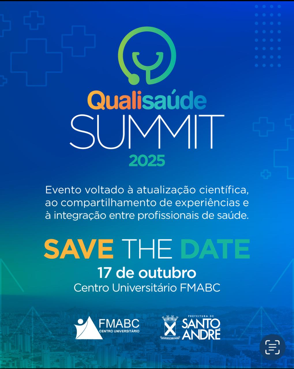 Santo André realiza o 1º Quali Saúde Summit 2025 e reúne profissionais e estudantes em um dia de integração e inovação em saúde
