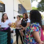 Semasa retoma entrega de composteiras em unidades educacionais de Santo André